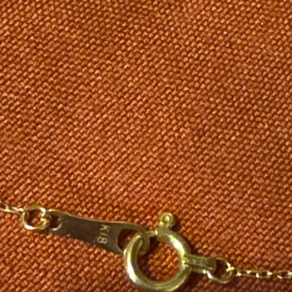 Necklace 18k Japan Gold with dancing solitaire diamond - Picture 7 of 7